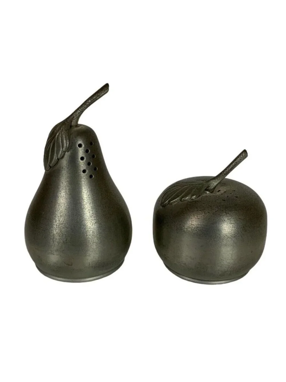 Web Pewter 1125 Vintage Apple & Pear Salt and Pepper Shakers